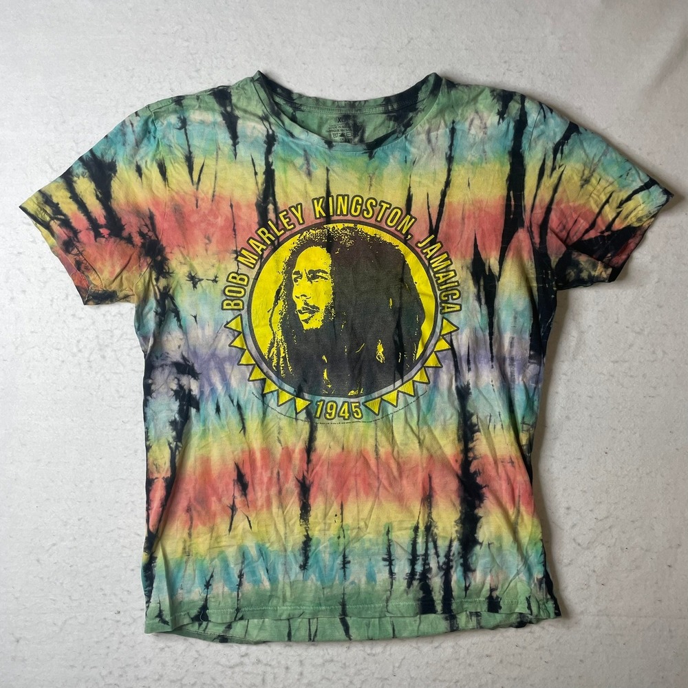 Bob Marley Kingston Jamaica Tie Dye T Shirt XL 100‎ Percent Cotton
